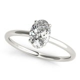 Oval Diamond Halo Engagement Ring