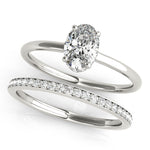 Oval Diamond Halo Engagement Ring