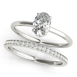 Oval Diamond Halo Engagement Ring