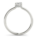 Oval Diamond Halo Engagement Ring