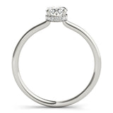 Oval Diamond Halo Engagement Ring