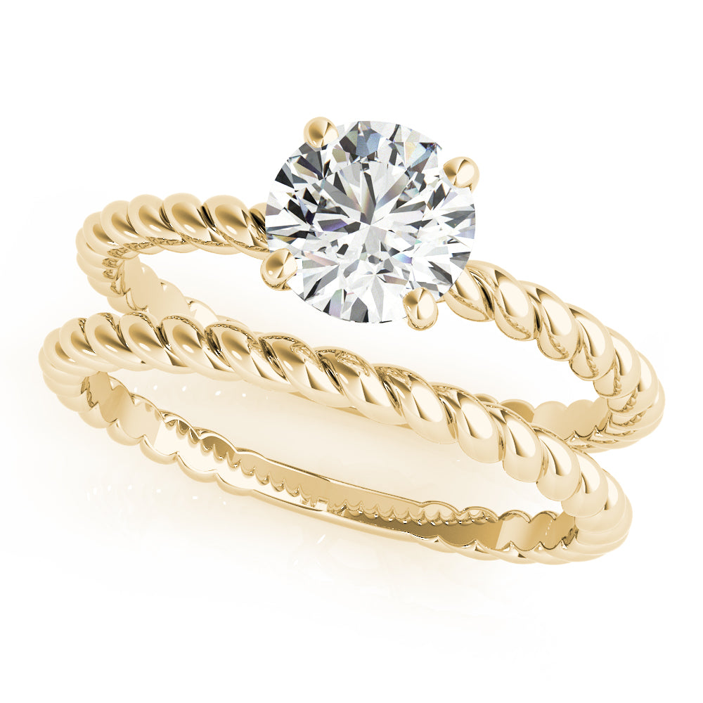 18K Yellow Gold 1ct Diamond Solitaire Engagement Ring