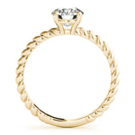 18K Yellow Gold 1ct Diamond Solitaire Engagement Ring