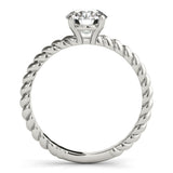 1.0 CT Round Diamond Engagement Solitaire Ring