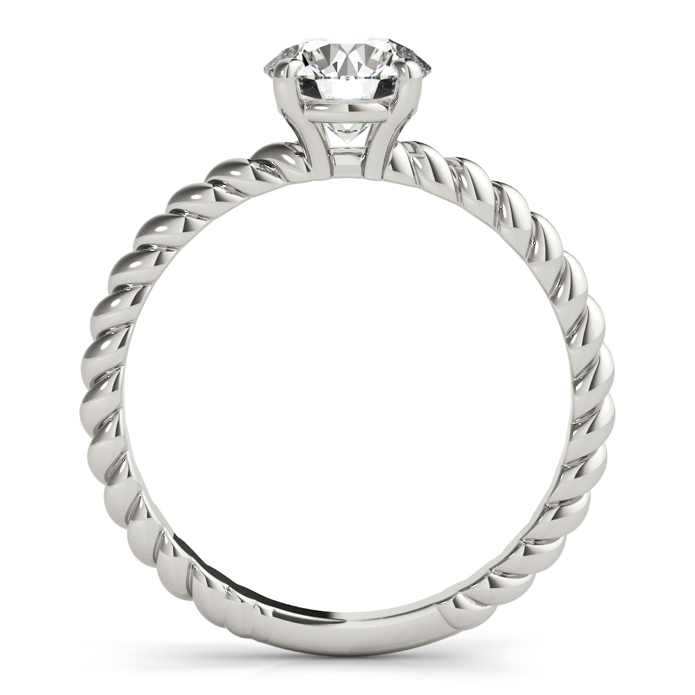 18K White Gold 1ct Diamond Solitaire Engagement Ring