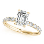 14K Yellow Gold Multi-Diamond Engagement Ring