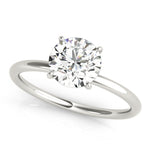 Round Diamond Halo Engagement Ring