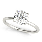 Round Diamond Halo Engagement Ring