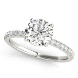 Round Diamond Halo Engagement Ring