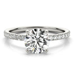 Round Diamond Halo Engagement Ring