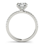 Round Diamond Halo Engagement Ring