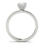Oval Diamond Halo Engagement Ring