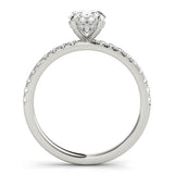 Oval Diamond Halo Engagement Ring