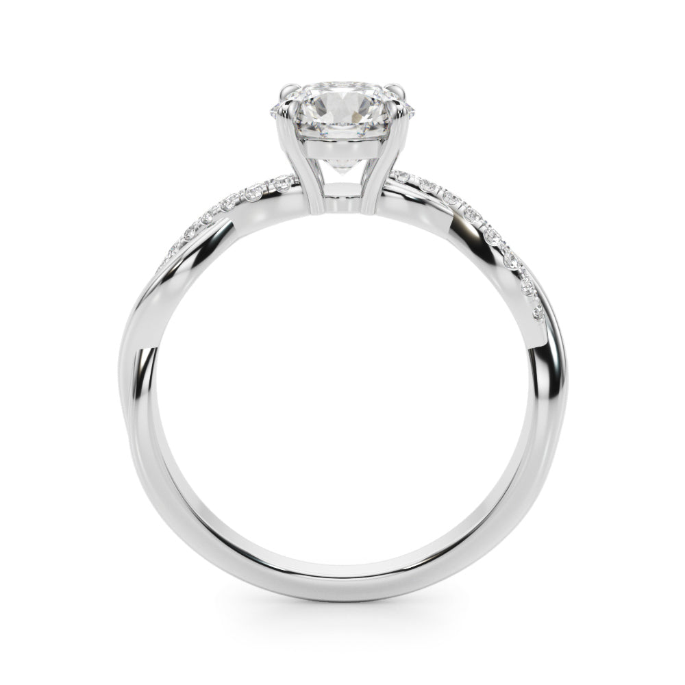 1.0 CT Round Diamond Engagement Ring