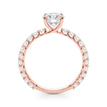 14K Rose Gold 1.25 ctw Diamond Engagement Ring