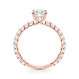 14K Rose Gold 1.25 ctw Diamond Engagement Ring
