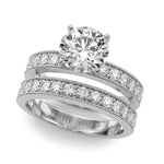 Round Diamond Multi-Stone Engagement Ring