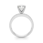 Round Diamond Multi-Stone Engagement Ring