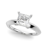 0.75 CT Square Diamond Solitaire Ring