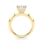 18K Yellow Gold Diamond Solitaire Engagement Ring