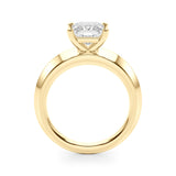 18K Yellow Gold Diamond Solitaire Engagement Ring