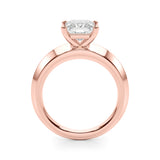 18K Rose Gold Diamond Solitaire Engagement Ring
