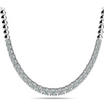 Round Diamond Multi-Stone Graduating Necklace