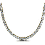 14K Yellow Gold Multi-Diamond Statement Necklace