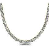 14K Yellow Gold Multi-Diamond Statement Necklace