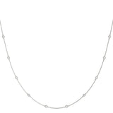 10-Diamond Round Pendant Necklace