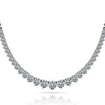 Multi-Diamond Round Pendant Necklace