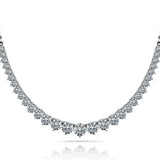 Multi-Diamond Round Pendant Necklace