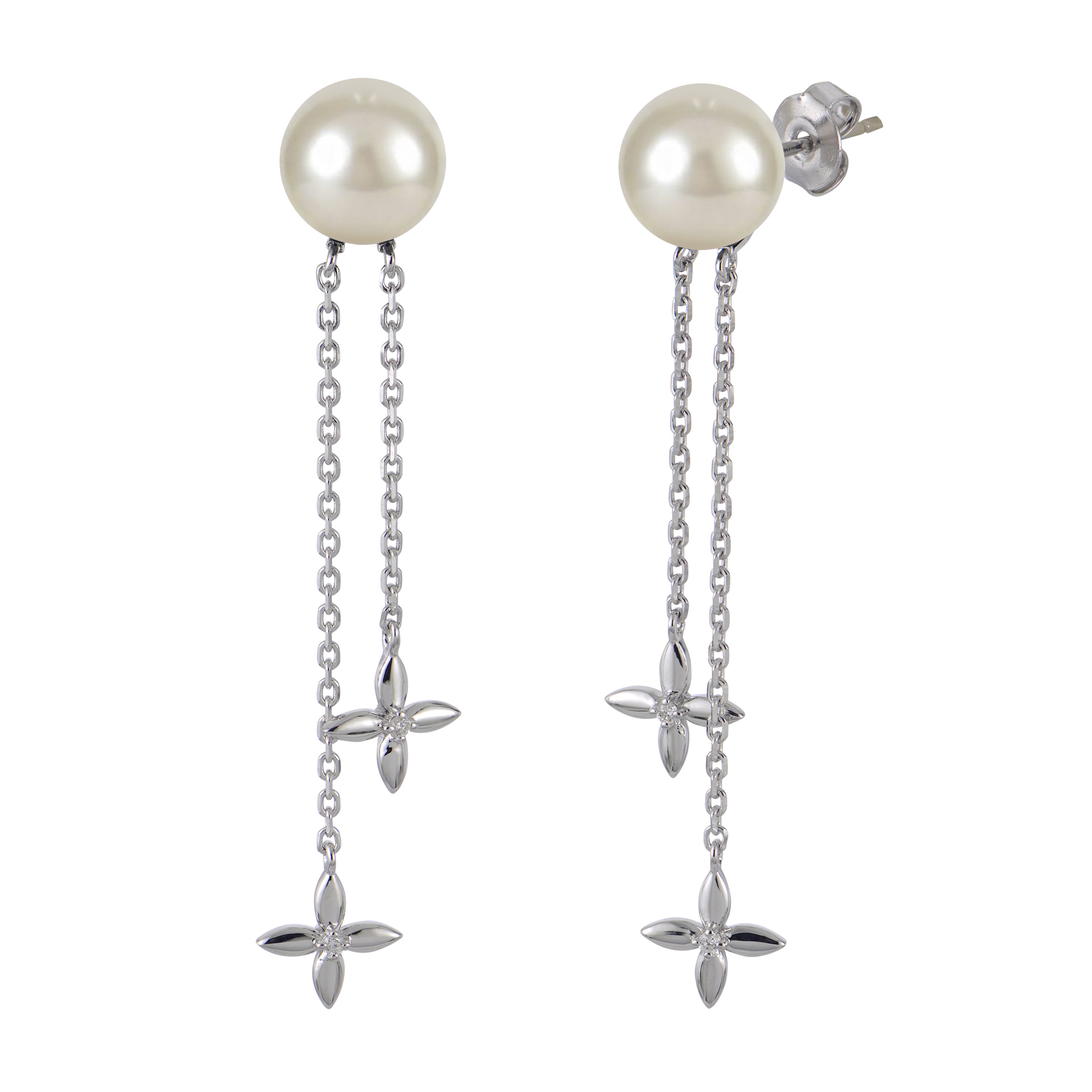 Sterling Silver Freshwater Pearl Earring