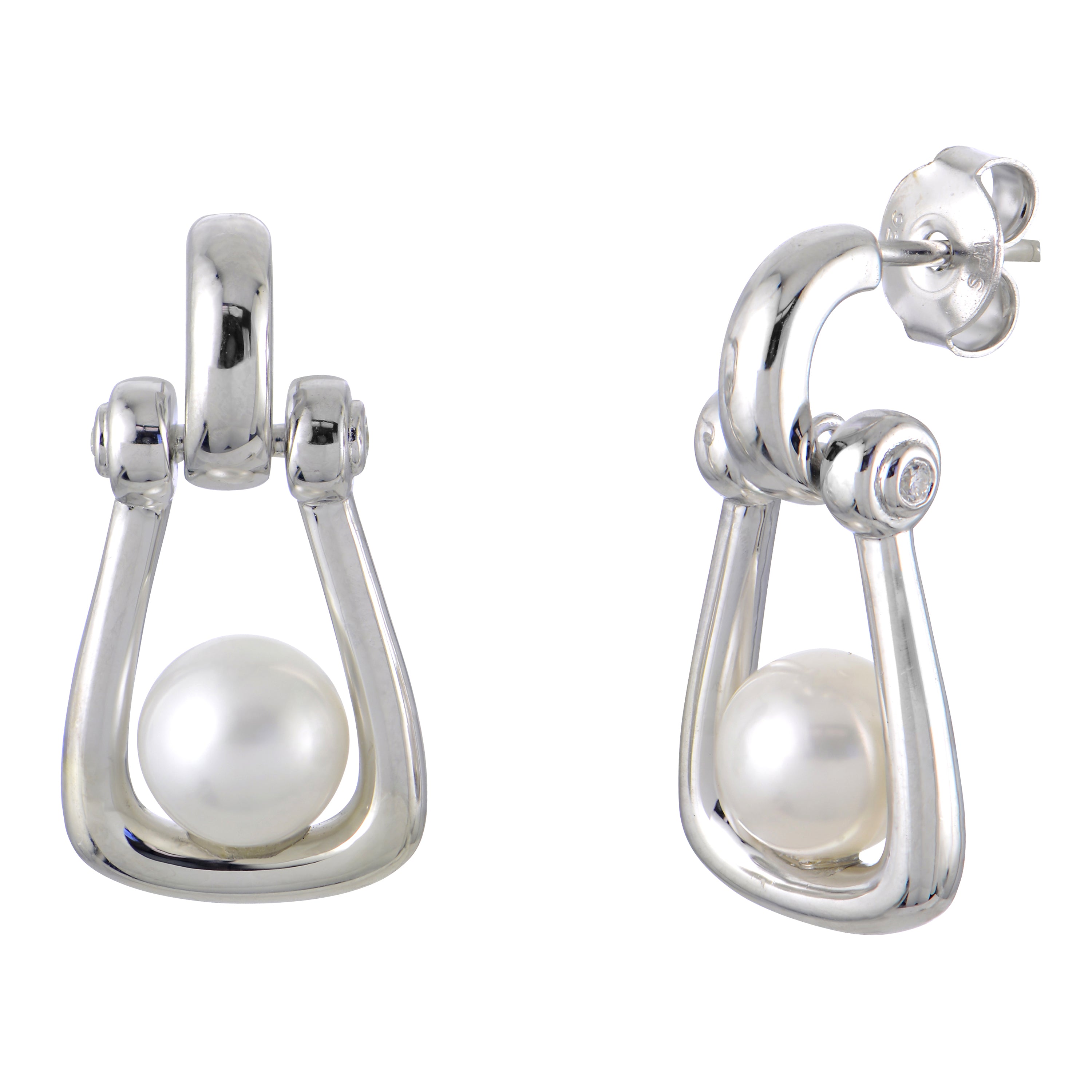 Sterling Silver Freshwater Pearl Earring