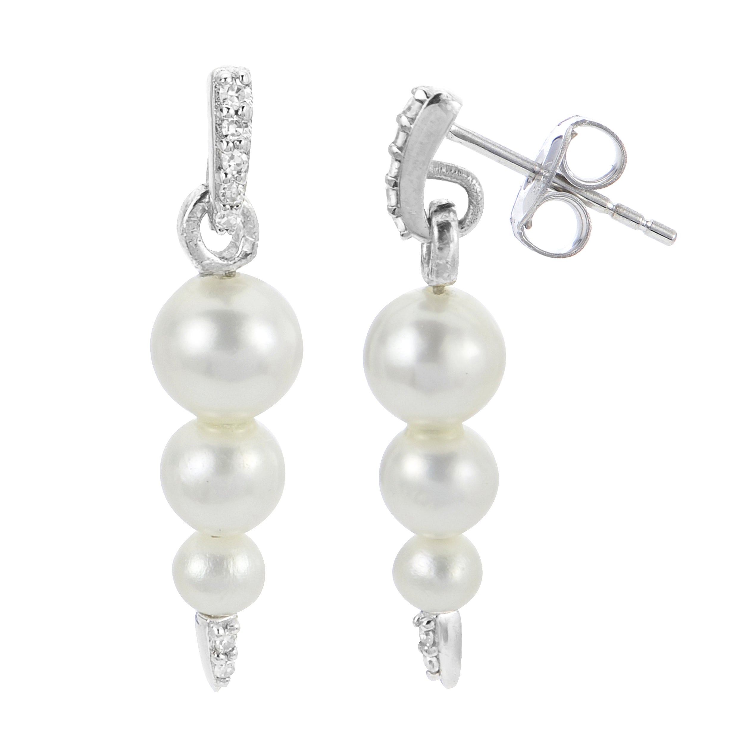 Sterling Silver Freshwater Pearl Earring