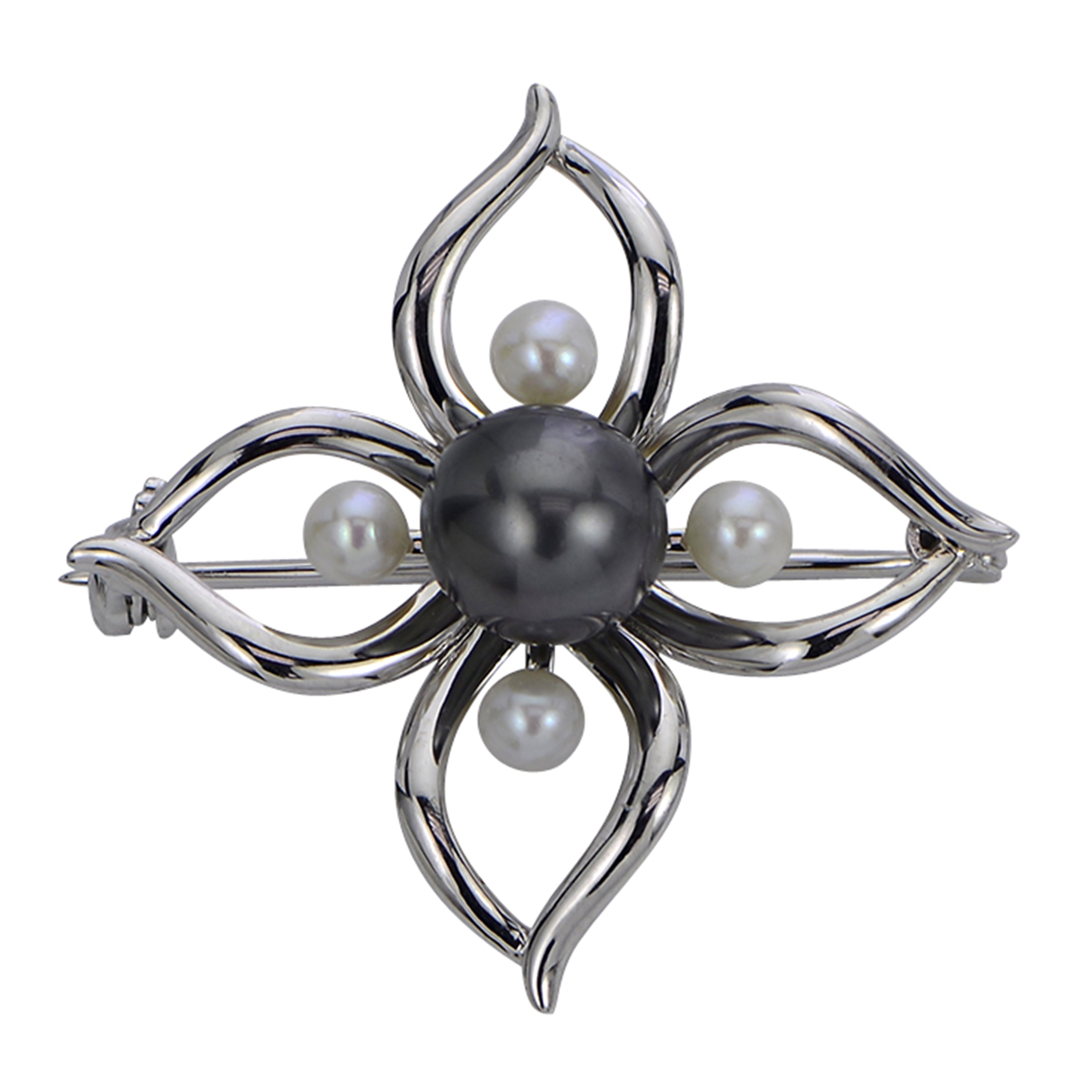 Sterling Silver Freshwater Pearl Brooch