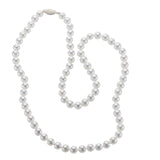 14KT White Gold Akoya Necklace