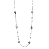 Sterling Silver Tahitian Pearl Necklace