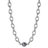 Sterling Silver Tahitian Pearl Necklace
