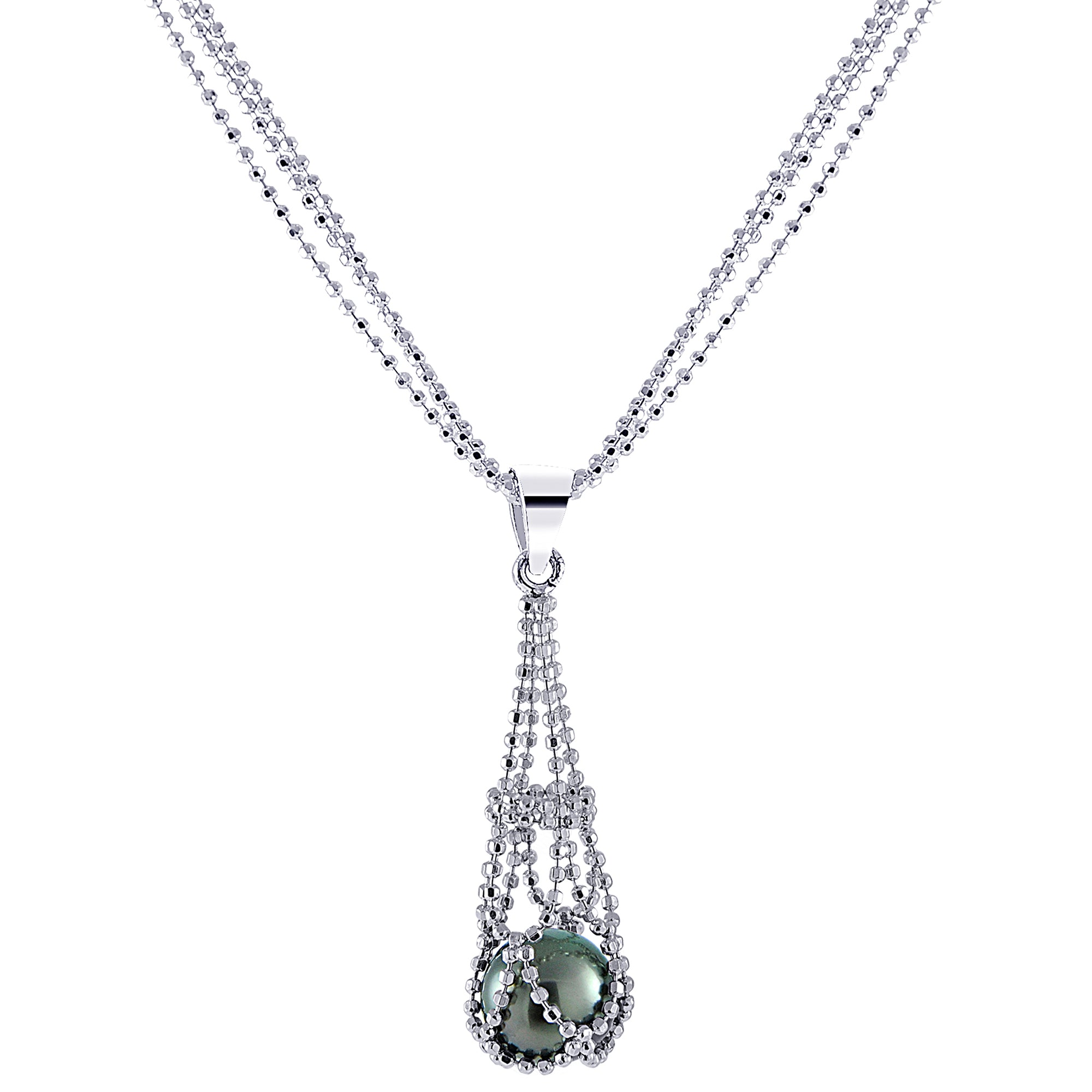 Sterling Silver Tahitian Pearl Pendant