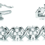 Multi-Diamond Fashion Tennis Bracelet