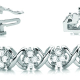 Multi-Diamond Fashion Tennis Bracelet
