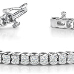 Multi-Diamond Line Fashion Bracelet