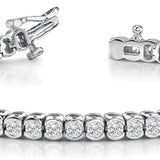 Multi-Diamond Line Fashion Bracelet