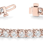 14K Rose Gold Diamond Tennis Bracelet