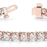 14K Rose Gold Diamond Tennis Bracelet