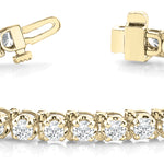 14K Yellow Gold Diamond Tennis Bracelet