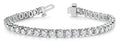 Round Diamond Tennis Line Bracelet