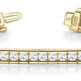 14K Yellow Gold 10.5 CT Diamond Tennis Bracelet