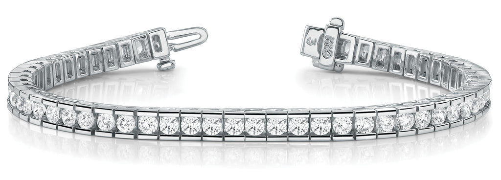 Platinum 10.5 ctw Round Diamond Fashion Bracelet